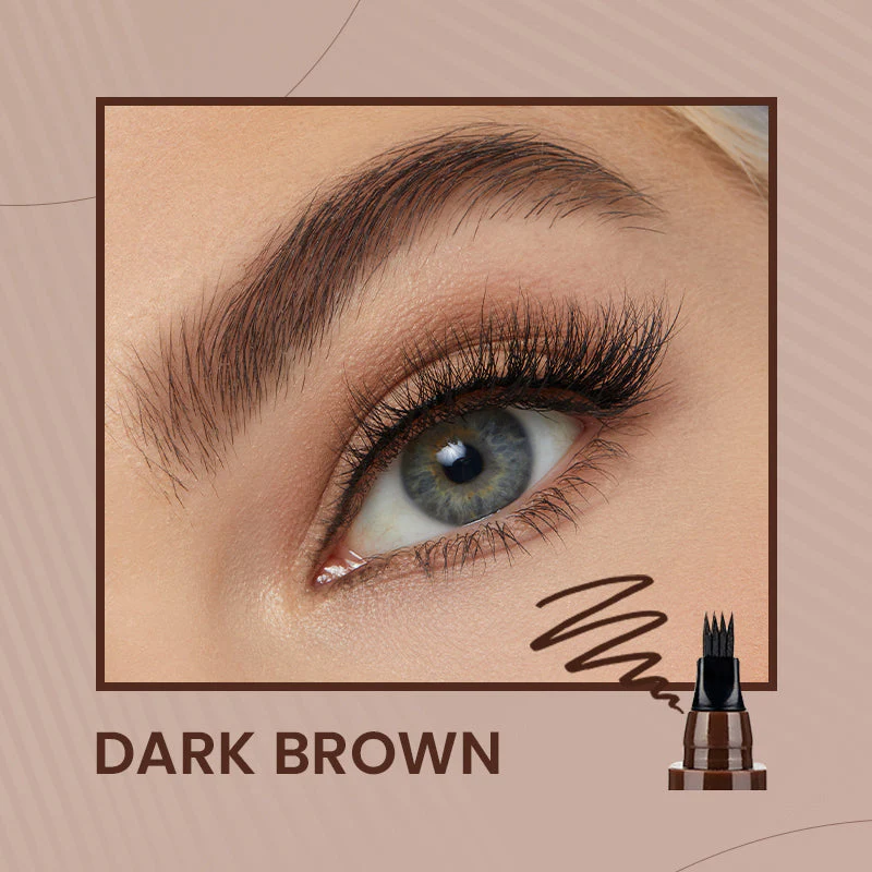 Waterproof Four-tip Beard and Eyebrow Pen - Image 9