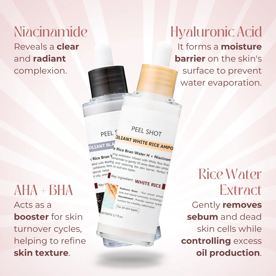 Peel Shot Glow Rice Ampoule Duo - Image 3