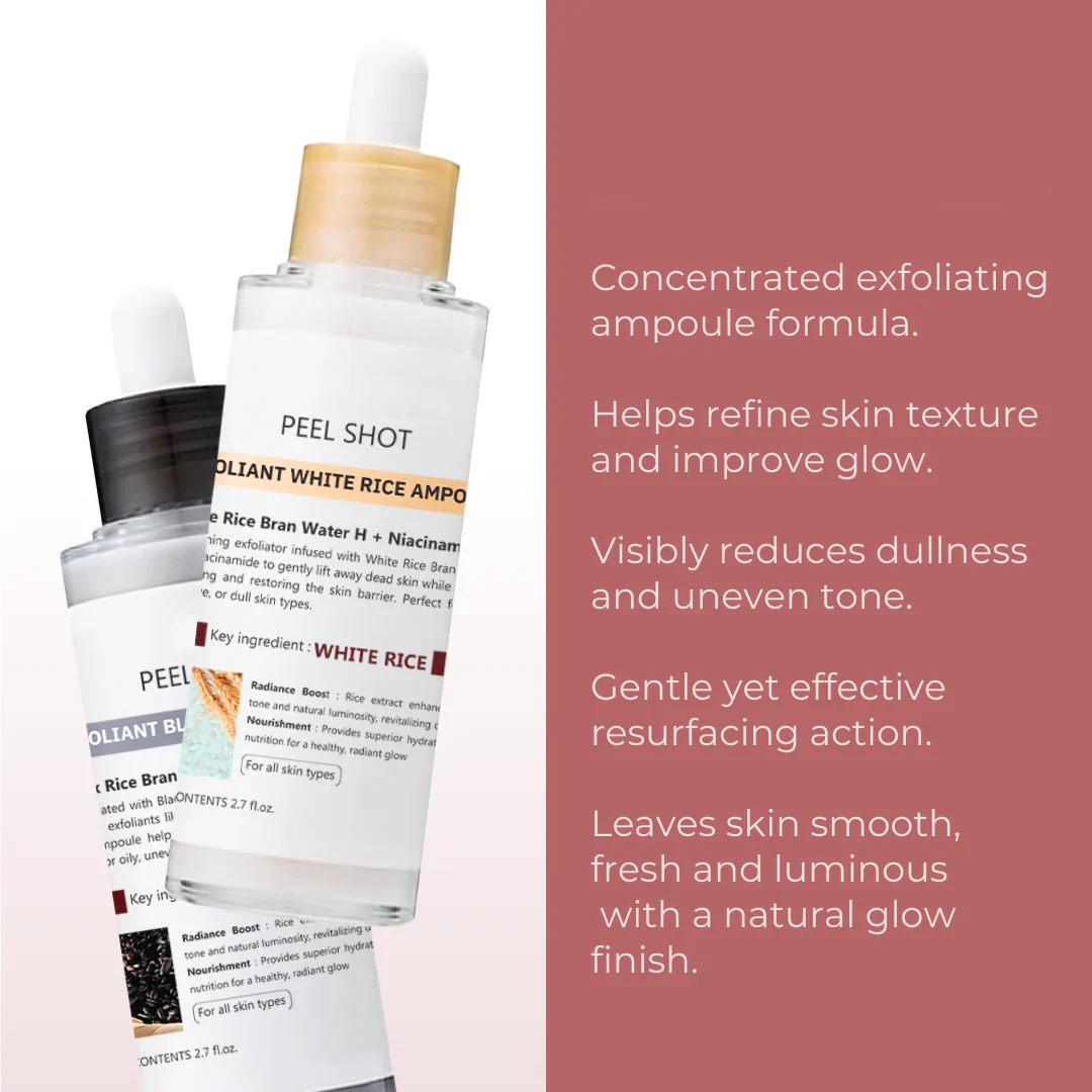 Peel Shot Glow Rice Ampoule Duo - Image 4