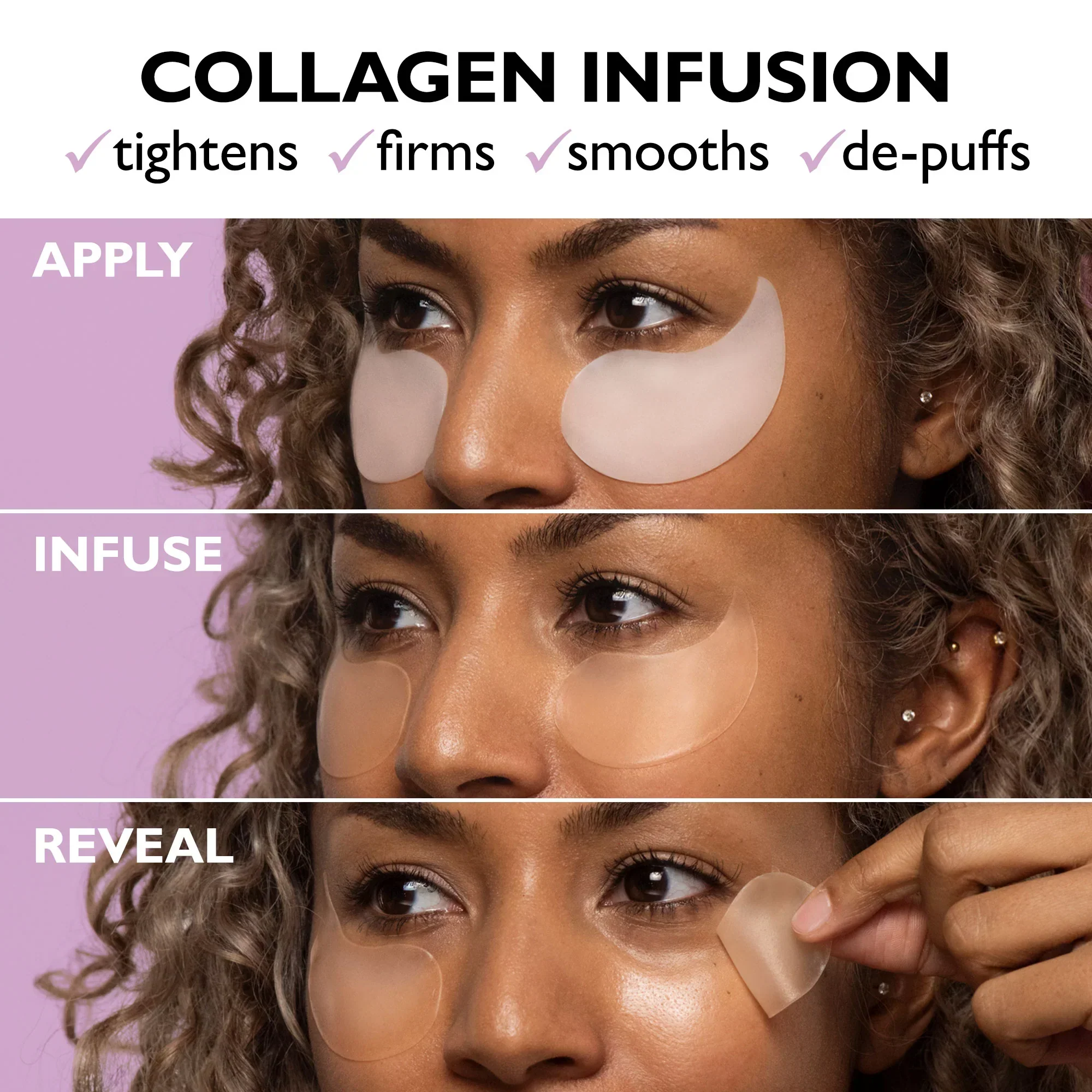 Collagen Infusion Tightening Eye Patches - Image 5