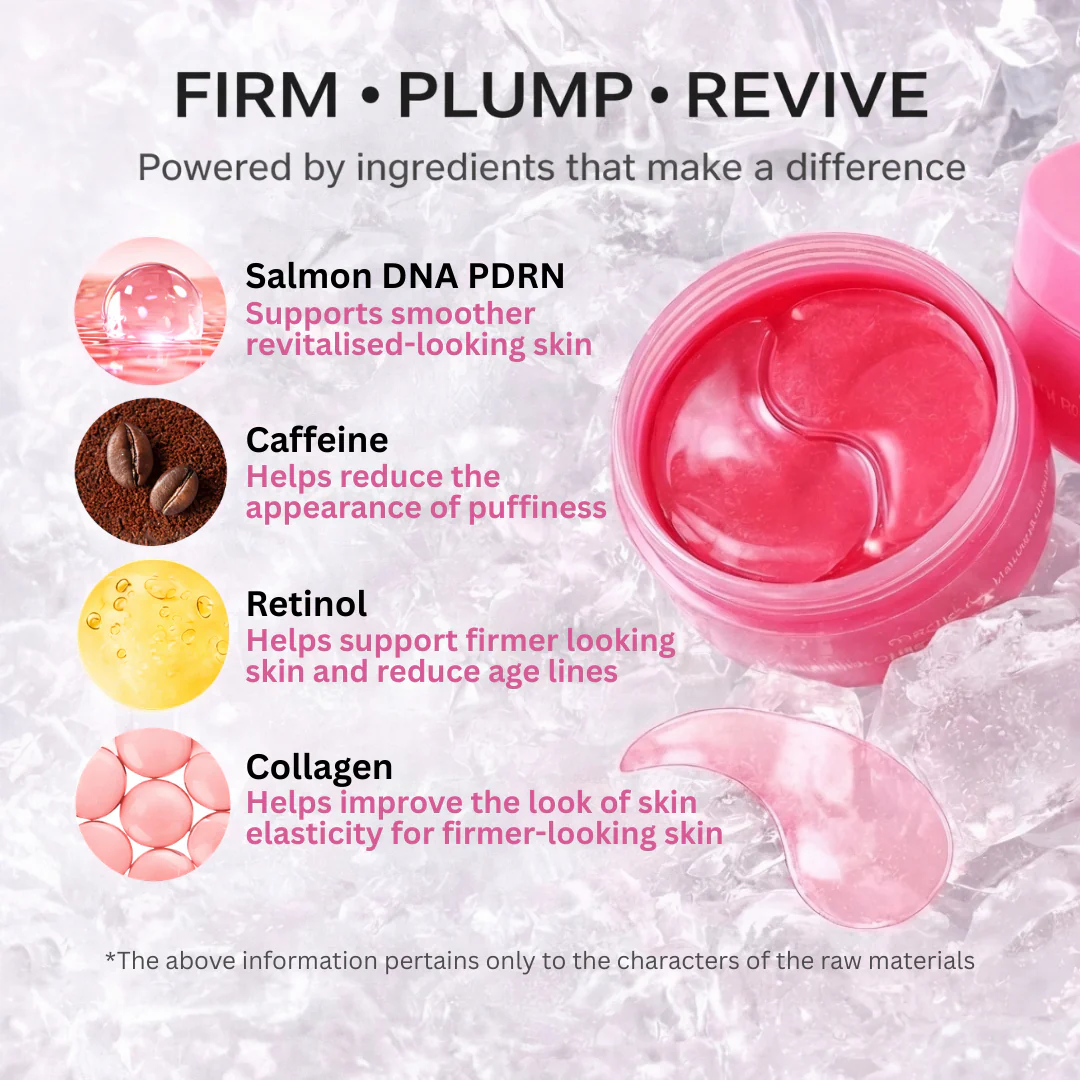 PDRN Pink Caffeine Collagen Eye Patch - Image 3