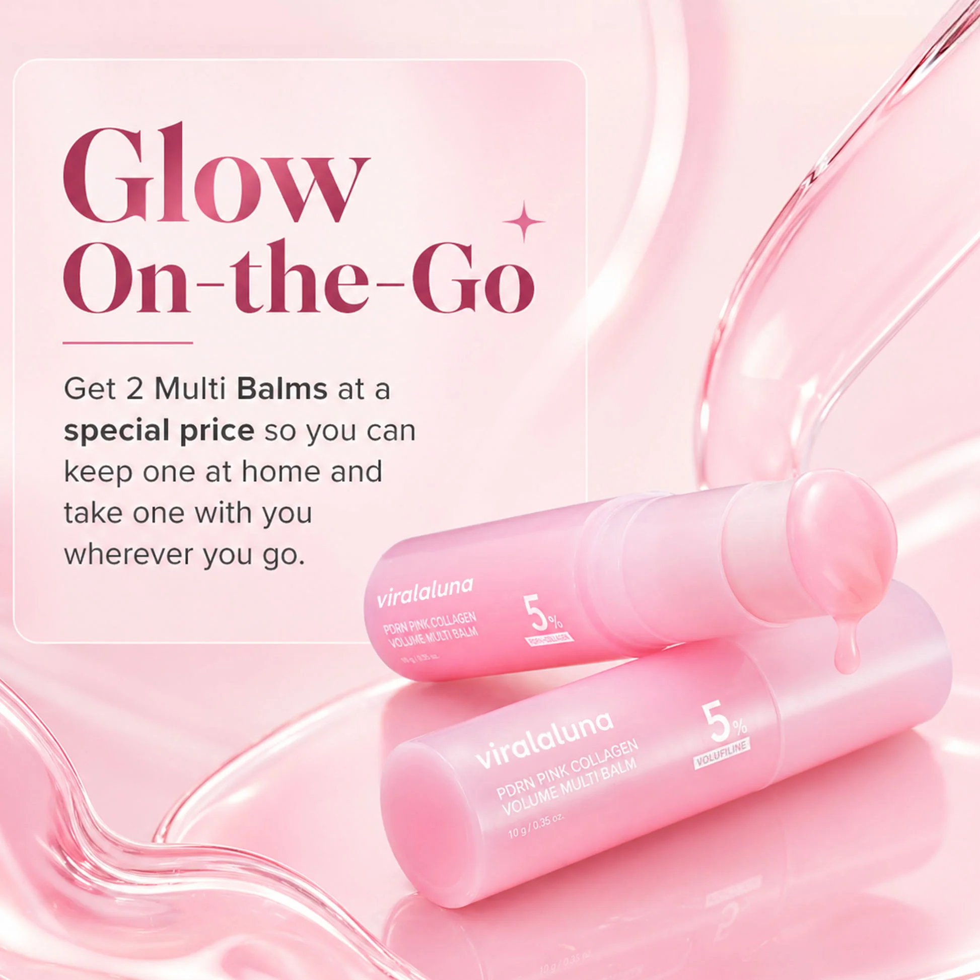 Pink Collagen Volume Multi Balm for Soft, Smooth Lips - Image 6