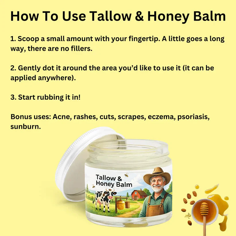 Tallow & Honey Balm - 2 oz - Image 5