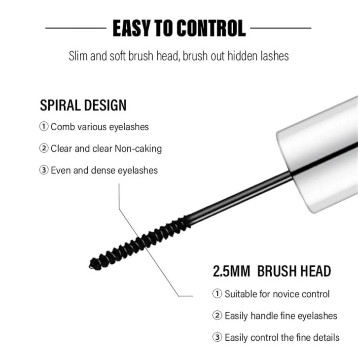 Thick, Curling, Long-lasting Mascara, Waterproof, Sweat-proof, Lengthening, Non-smudged - Image 4