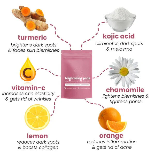 Brightening turmeric & kojic acid pads - Image 3
