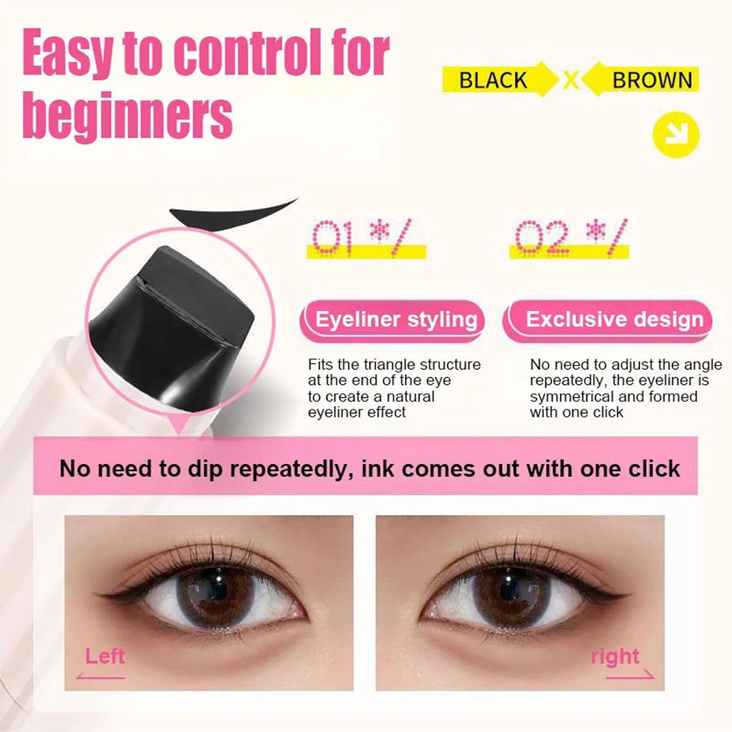 Waterproof Winged Eyeliner Stamp - Image 4